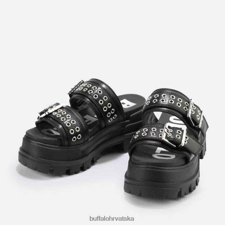 crno Buffalo aspha loop sandale s platformom veganske |slajdova TDD6T886